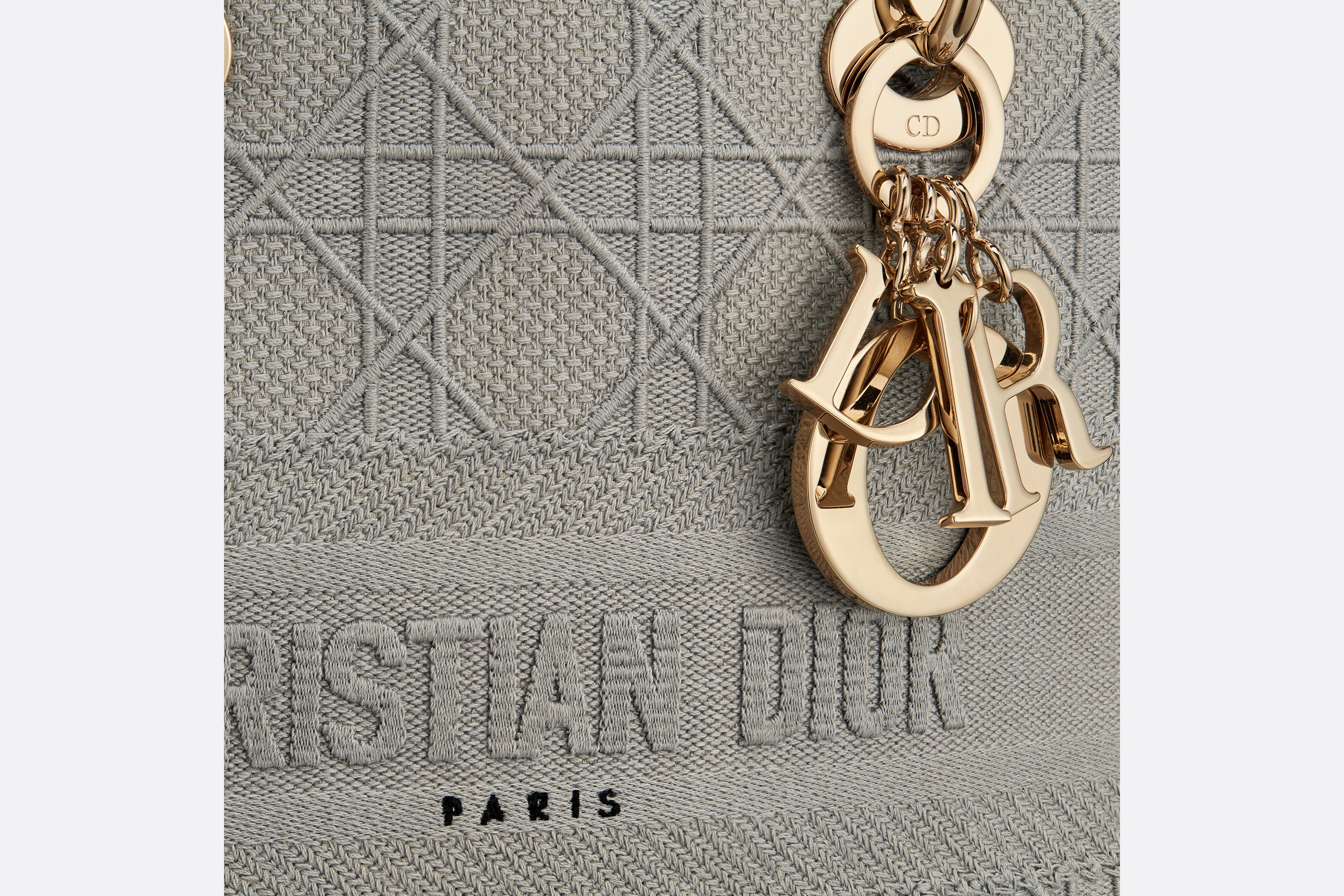Dior Medium Lady D-Lite Bag Gray Cannage
